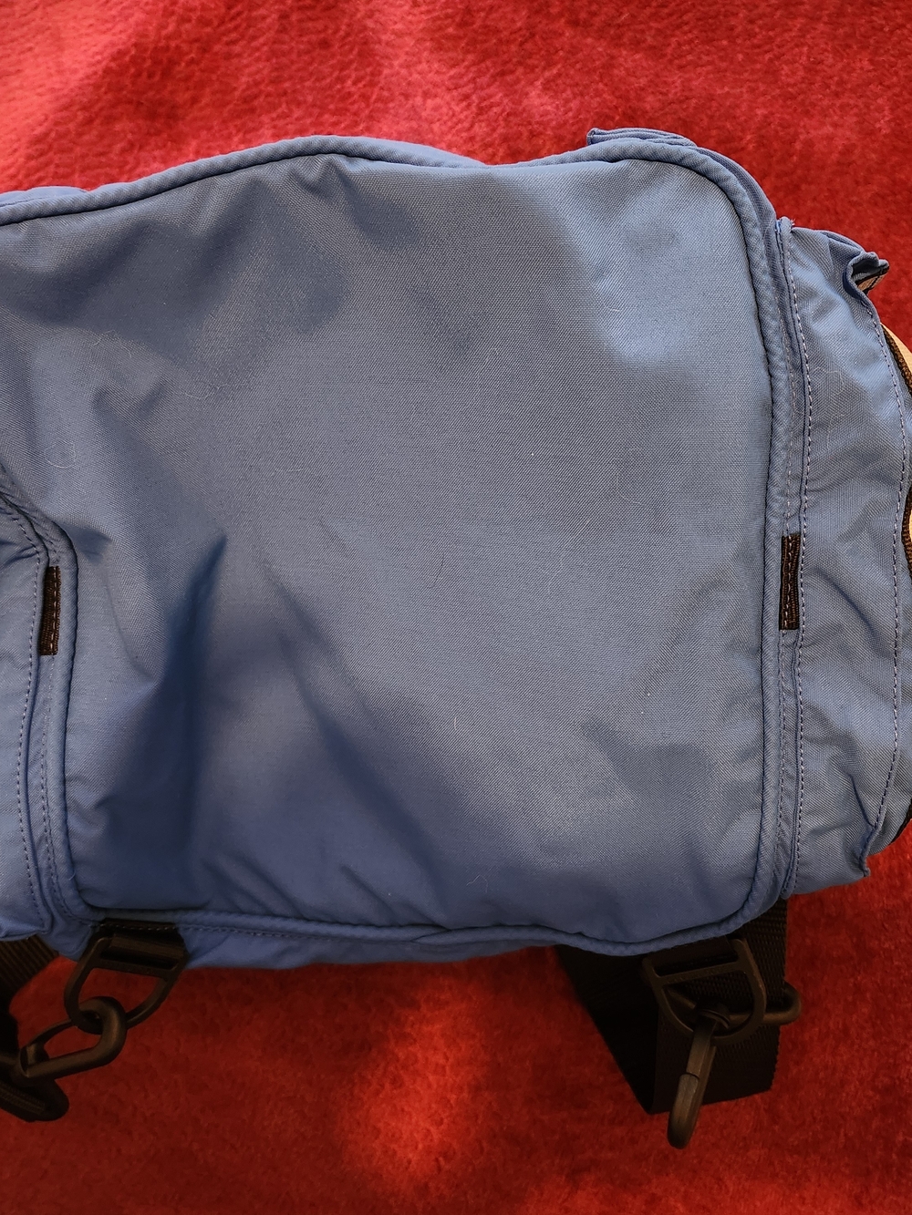 Canada Goose Light Blue Nylon Backpack with Red Logo Patch - Picture 2 of 13